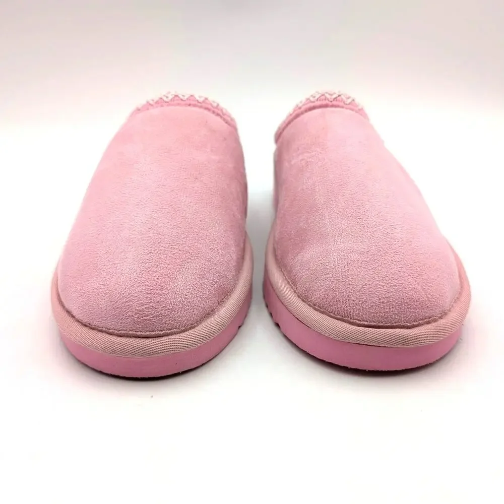 Steve Madden Jordy Faux Fur Lined Slipper Shoes Kids' Pink Size US5M EU37